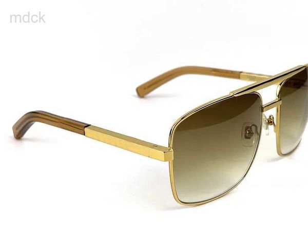 

sunglasses men metal sunglasses new fashion classic style gold plated square frame vintage design outdoor classical model 0259 with case and, White;black