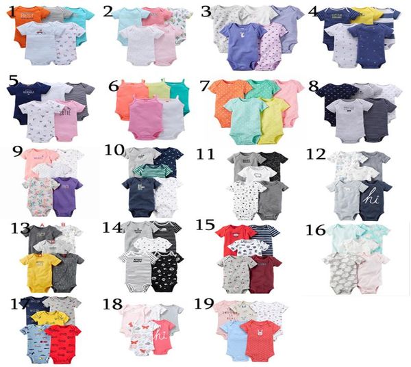 

uniesx newborn baby rompers clothing 5pcslot infant jumpsuits 100cotton children roupa de bebe girlsboys baby clothes8884320, White