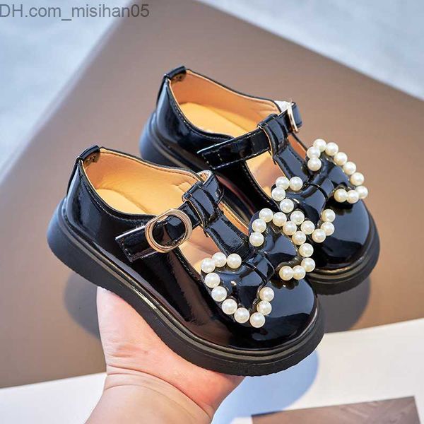 

sneakers sneakers sepatu mokasin fashion anak anak putri anak perempuan baru musim gugur pink mutiara simpul kupu kupu mary jane retro z2307, Black;red
