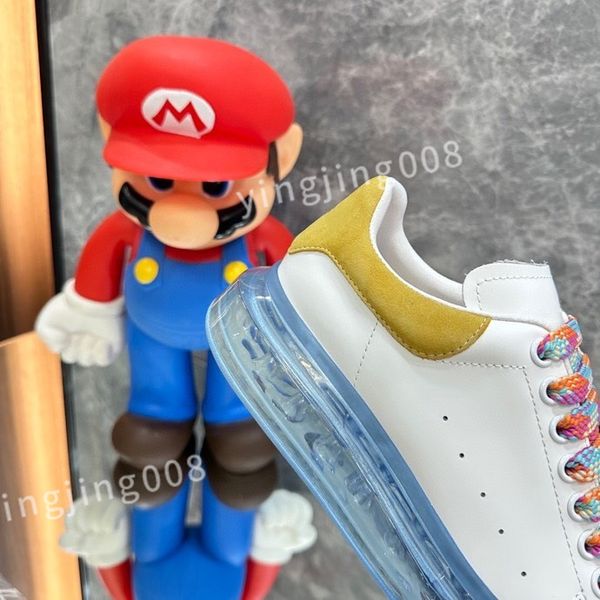 

2023 new luxury quality mens casual shoes women sneaker footwear rubber platform sneakers white black leather comfort trainers xsd230415