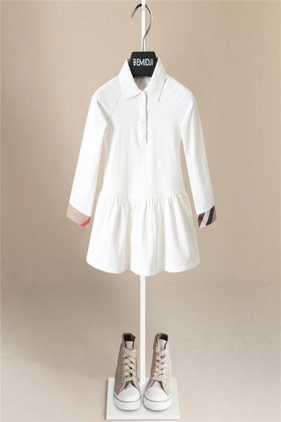 

s pure cotton dress spring autumn infant baby girls england style solid plaid dresses child simple soft casual dress1682760, Red;yellow