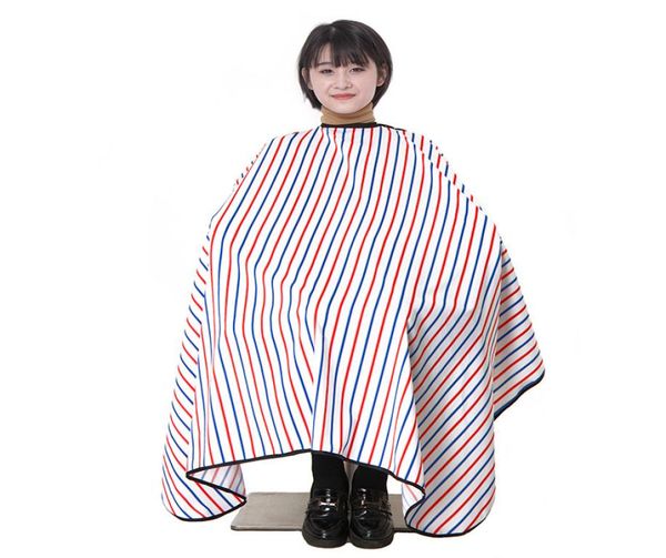 

red blue stripe barber cape stylish salon cutting cape barber hairdressing cloth waterproof antistatic nonstick soft5828851