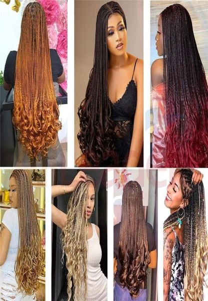 

synthetic curly braiding hair extensions 22inch 150gpack loose wave crochet hair pre stretched2422120, Black