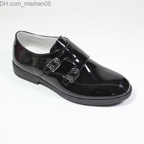 

sneakers sneakers boys leather shoes comfortable monk strap for kids hook and loop party dress weddings dance children's loafers z23070, Black;red