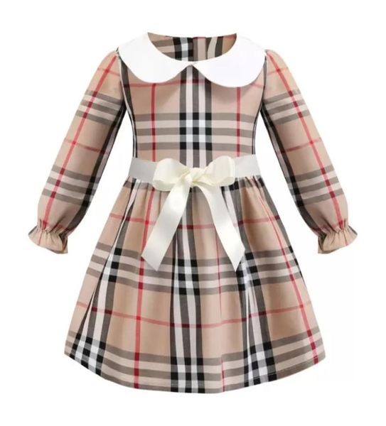 

baby girl clothing dress summer girls sleeveless cotton baby kids big plaid bow dresses multi colors3338784, Red;yellow