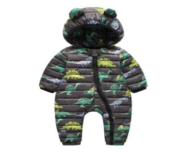 

romper jumpsuit baby boys girls kids rompers children long sleeve winter thick cotton warm clothes jumpsuit new born bebe j1905242470949, White