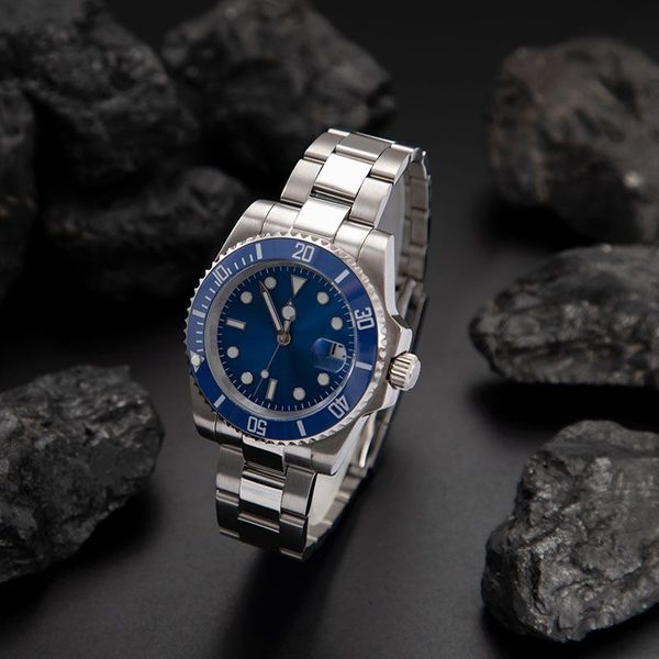 

mens watch aaa mechanical designer watches classic leisure dhgate montre de luxe gmt 41mm sapphire swimming waterproof watches black dial, Slivery;brown