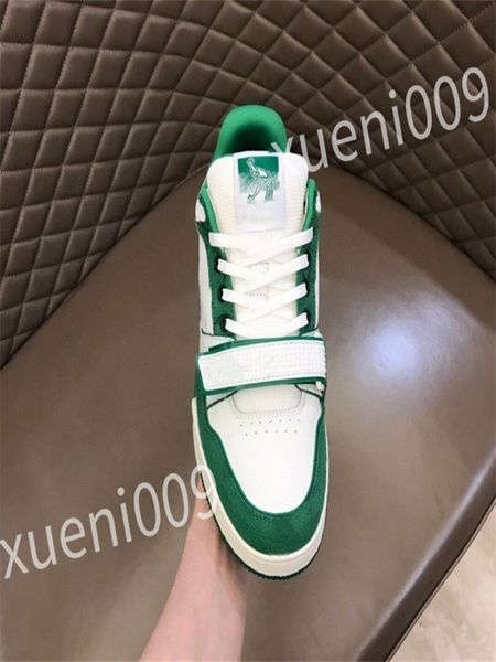 

2023 luxurys men's casual shoe real cowhide leather outdoor sports shoes men fashion sneakers for man size 35-46 wd230603, Black