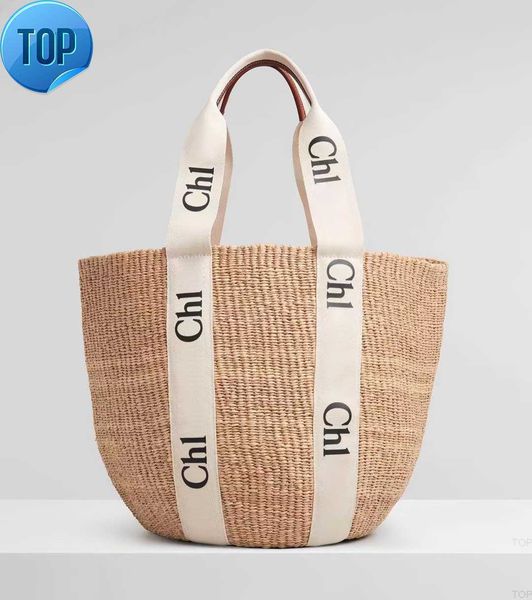 

classic beach raffia basket straw shoulder bag womens mens designer purses wallet woody bucket summer weave travel tote luxury crossbody han