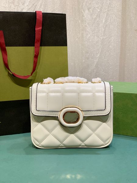 

deco shoulder bag quilted leather handbag chain crossbody bags interlocking letter hardware flap messenger bags purse two size