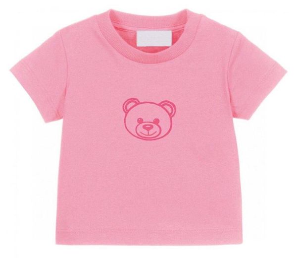 

summer kids tshirts letter bear tees cute casual boy baby clothes comfortable breathable tshirt girl multicolor children 2024419831, Blue