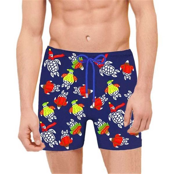 

vilebrequin spandex shorts men swimwear herringbones turtles summer casual shorts loose fit version rbmn, White;black