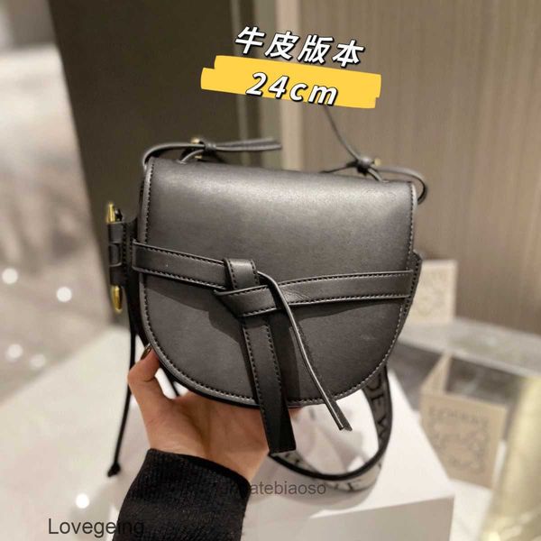 

loewbags bag gate cowhide bags cross knot 2023 anagram straps cover designer leather bow purse embroidered shoulder strap body women x5t3