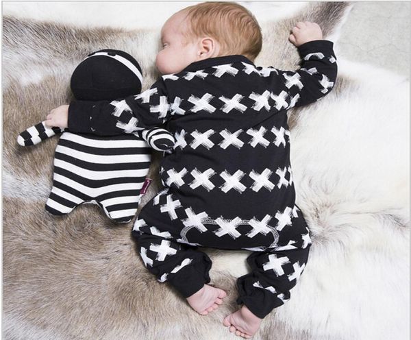 

infant newborn baby boy girls rompers spring autumn baby boys cotton clothes toddler jumpsuit playsuit kids outfit1455910, Blue