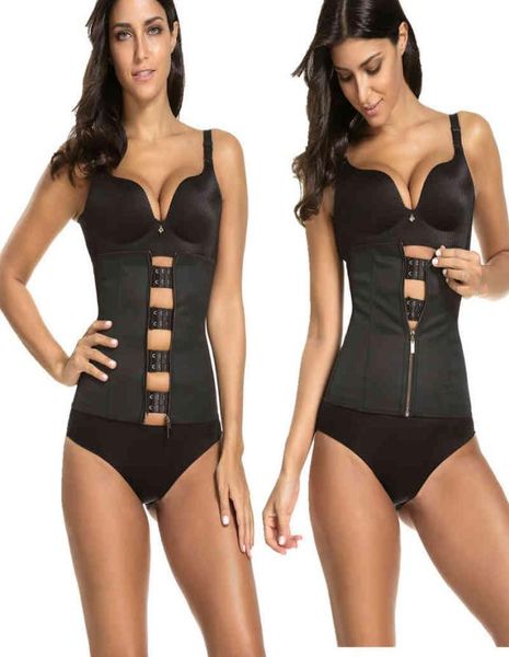 

latex waist trainer cincher corsets and bustiers bodysuit slimming shapewear spandex tummy control for woman3586256