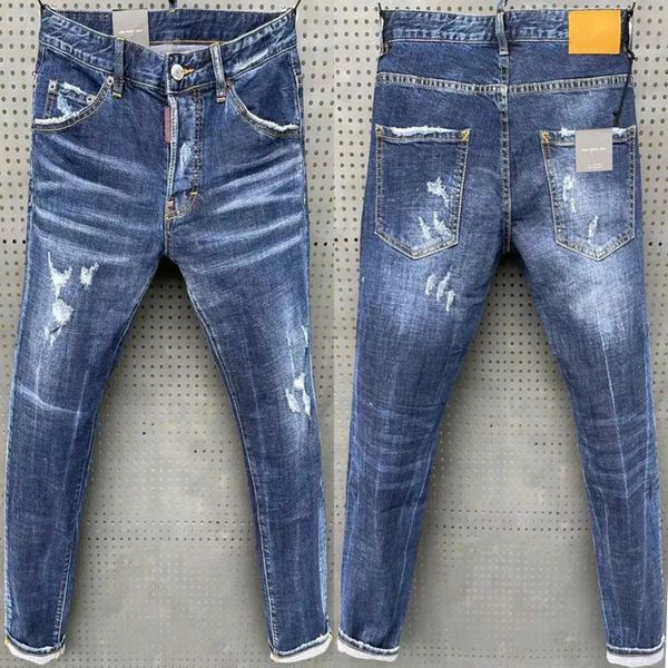 

mens jeans designer for stree luxury denim men jean embroidery pants fashion holes trousers clothing us sizeoh7m, Blue