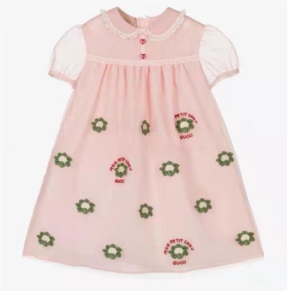 

pink girl lace dress baby toddler fashion flower dresses clothe sets kid fashion summer clothes 90150 cm ship1772764, Red;yellow