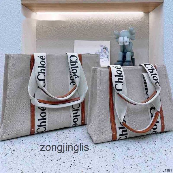 

one evening designer bag cloe bags tote woody handbag 2023 fashion shoulder canvas niche design portable large tote women's capacity wp