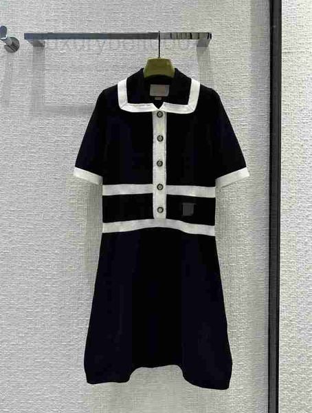 

basic & casual dresses designer temperament and celebrity girls reduce age, waist, show slim contrast color, embroidered collar, single brea, Black;gray