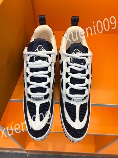 

designer men women casual shoe triple white black sneakers gomma leather trainer printed platform trainers shoes wd230601