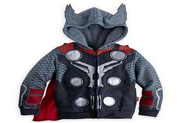 

2016 spring and autumn new children39s coat european and american fashion boys hooded jacket superman modeling6719450, Blue;gray