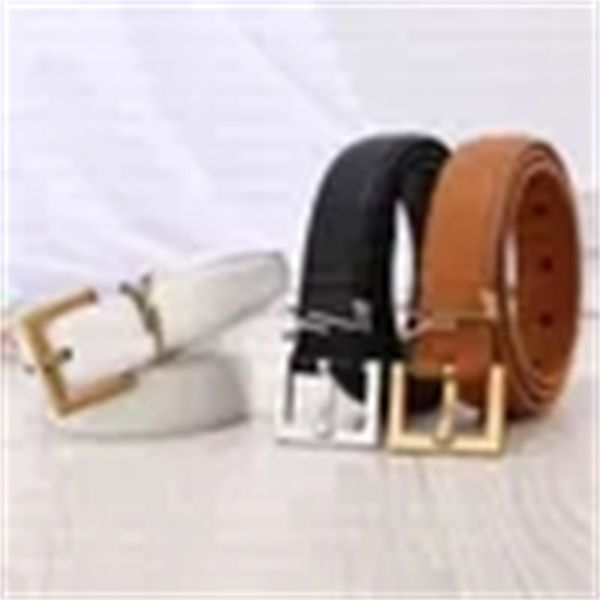 

fashion belt for women genuine leather 3.0cm width yslity men designer belts y buckle cnosme womens waistband cintura ceintures with box, Black;brown