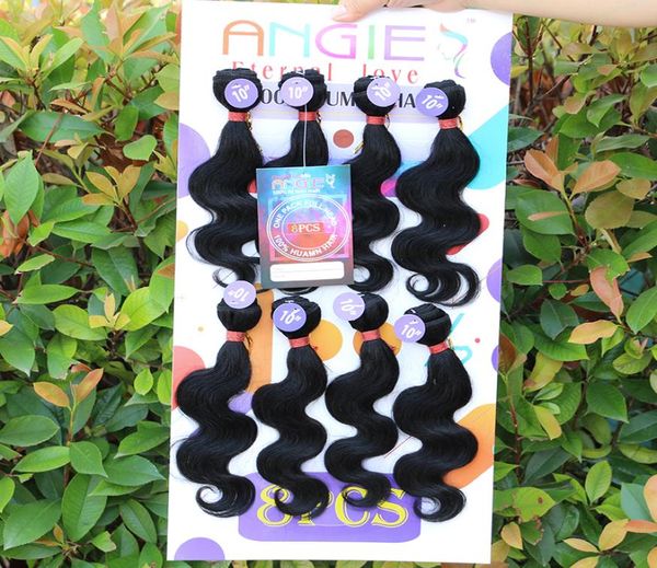 

black body wave virgin unprocessed raw human hair wet and wavy weave jerry curly bundles in mixed human hair extensions 8quot 8p5179610