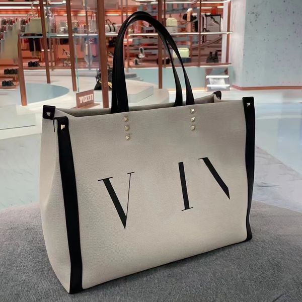 

vallentino shopping bag shoulder bags totes canvas cross body men fashion handbag duffel women's luxury pochette travel picnic beach ha