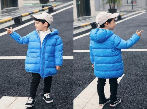 

whole s children039s down jackets children039s winter hooded long children039s down jacket new4822418, Blue;gray