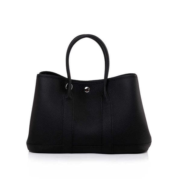 

classic hemrres tote bags garden party and new autumn winter 2023 cow leather bag one shoulder oblique straddle portable wide belt child mot