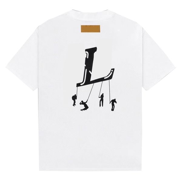 

2023 luxury men's fashion designer t-shirt printed short sleeve hip hop clothing asian size m-xxxxxx ltihs, White;black