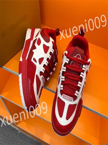 

2023 new luxury designer men women casual shoe triple white black sneakers gomma leather trainer printed platform trainers shoes wd230601