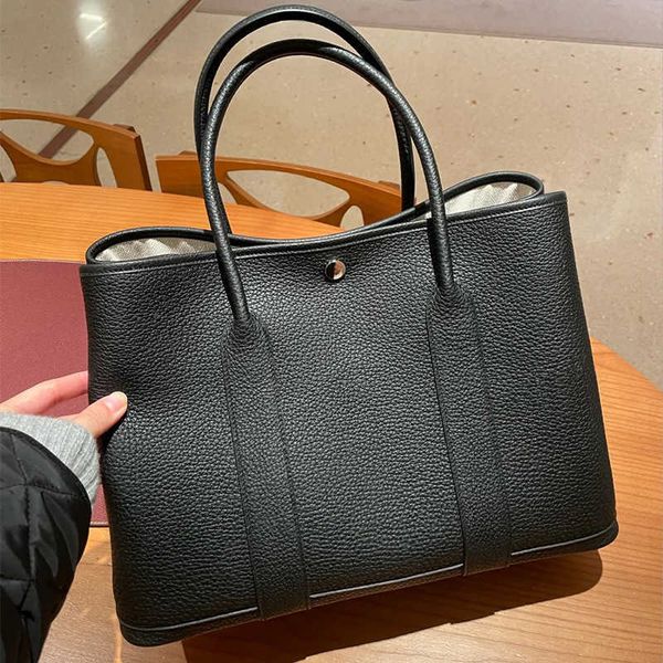 

designer herbags mas s tote bags garden party cowhide first layer garden bag new leather women's portable large capacity shopping weddi
