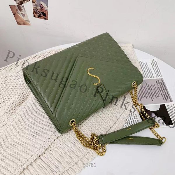 

pink sugao women shoulder bag crossbody chain bags purse fashion pu leather fashion luxury handbag shopping bag sisi-230703-52