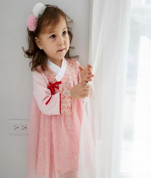 

girl039s dresses kimono baby girl clothes 2021 summer japanese style dress printing mesh spliced infant bag toddler kids costum3689765, Red;yellow