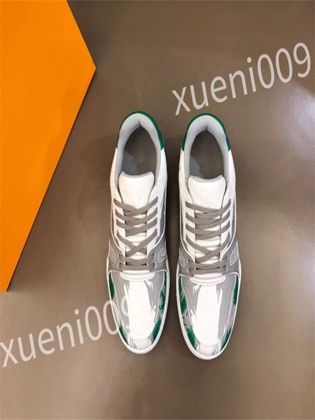 

luxurys designer men women casual shoe triple white black sneakers gomma leather trainer printed platform trainers shoes wd230602