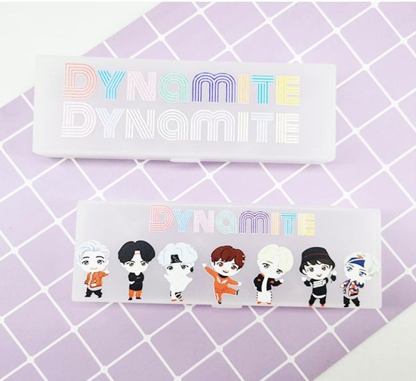 

10pcslot bts dynamite new pencil boxes0123456789108426505, Blue