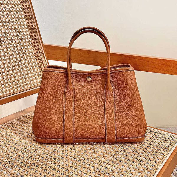 

designer bags garden party garden bag leather cowhide business handbag large capacity commuting women's versatile tote new model 3j73