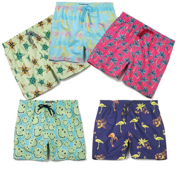 

2023 high street vilebrequin shorts men's casual sports animal printed pant loose oversize style drawstring essent short beach pants tr, White;black
