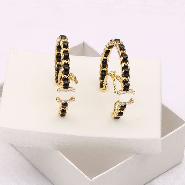 

women ccity brand earrings designers letter ear stud 18k gold plated crystal cubic zirconia earring for wedding party jewerlry accessories, Golden;silver