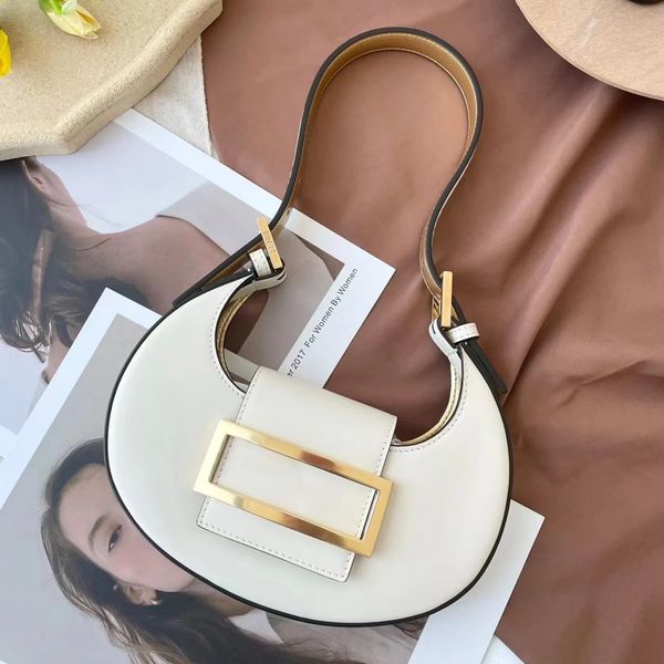 

women's fashion clutch underarm bag mini leather half moon crossbody shoulder bags strap men luxury designer wallet stuff mini pochette