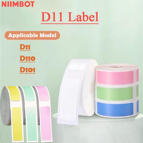 

capris niimbot d11 d110 printing label supermarket waterproof antioil tearresistant price label pure color scratchresistant paper, Black;white