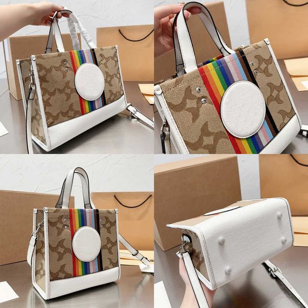

the tote bag women luxury bag handbags womens totes bags luxurys handbags fashion large capacity rainbow stripes handbags