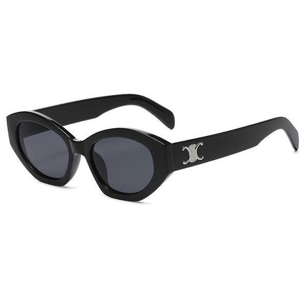 

new high-end polygonal for women's internet celebrity street pgraphy glasses trendy sunglasses, White;black
