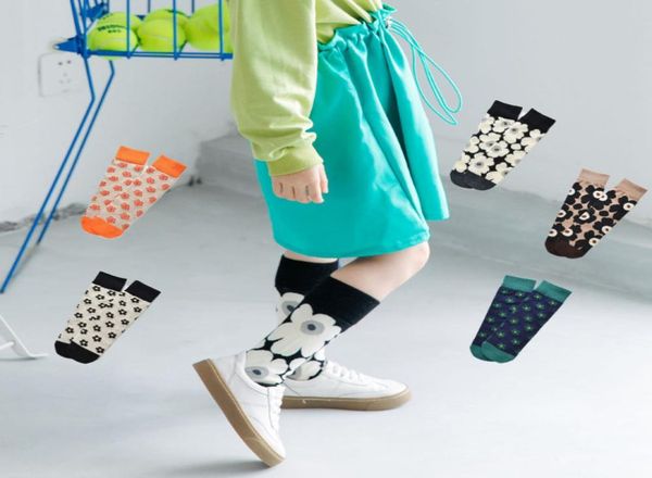 

fashion new chidlren socks kids flowers knee high socks boys girls knitting casual long socks kids cotton sock a23695529470, Pink;yellow