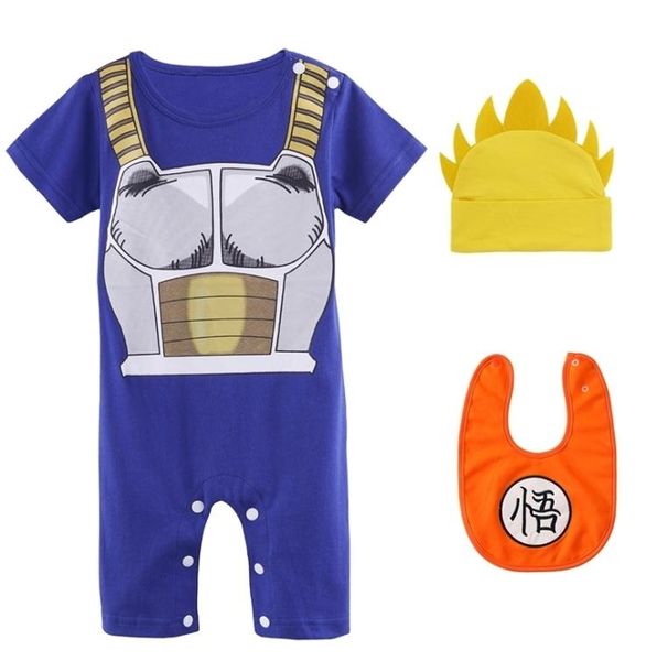 

baby boy rompers clothes newborn dbz cartoon outfits infant anime cosplay jumpsuit toddler cotton playsuit costume 2103095914839, Blue
