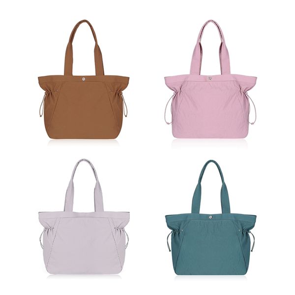

lulul emen womens side cinch shopping bag outdoor sports one shoulder tote bag nylon beach bags luggage travel crossbody handbags pochette p