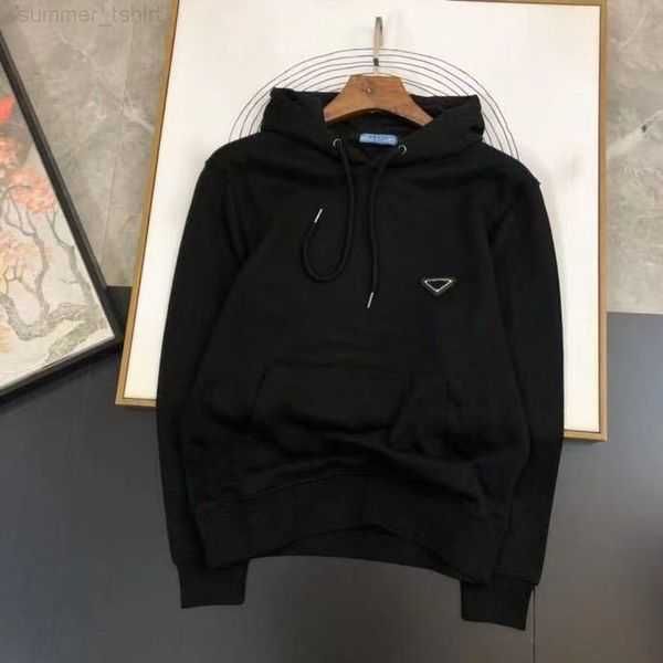 

2023 designers mens hoodie fashion women triangle hoodies fashion hooded pullover s m  xl 2xl round neck long sleeve clothes sweatshirts ja, Black