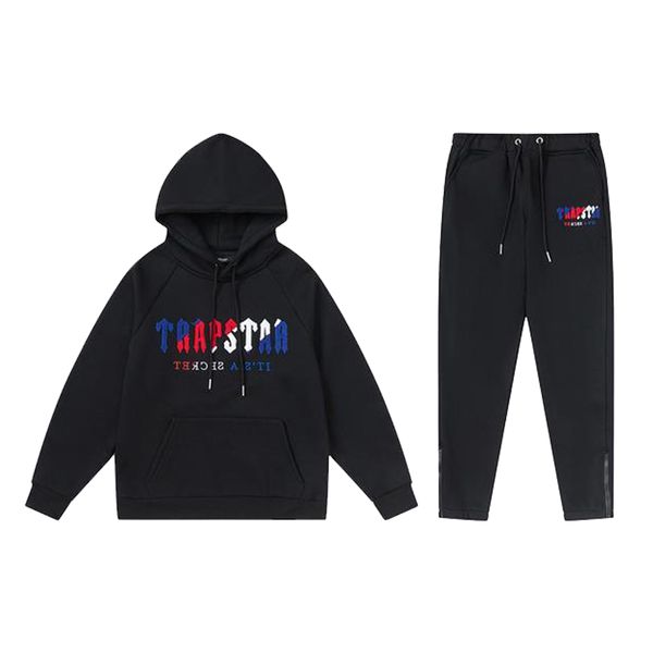 

men's hoodie tracksuit designer embroidery letter black grey rainbow color autumn winter sports fashion cotton cord short sleeve581