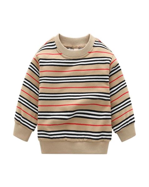 

new winter fashion kids clothes bebe cotton wool knitted striped sweater toddler baby boy girl jacket tshirt 16 years256t3873321, Blue